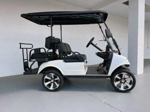 White Evolution Golf Cart 03